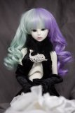 Doll Wig Kasumi - Mint Green and Lavender Purple
