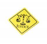 Star Crossed Myth Justice Logo Die Cut Sticker Voltage 2021 USA Release