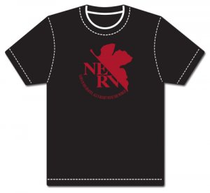 Neon Genesis Evangelion Nerv Logo Men's Black T-Shirt