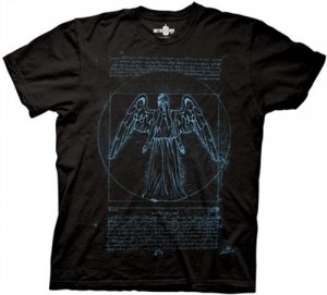 Doctor Who Angel Da Vinci Parody T-Shirt