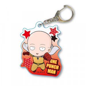 One Punch Man Saitama Happy Acrylic Key Chain