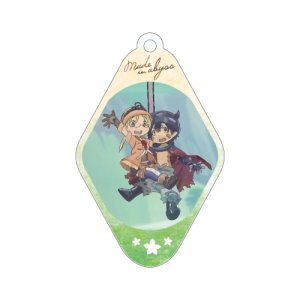 Made in Abyss Reg and Riko Diamond Shaped Amnibus Key Chain