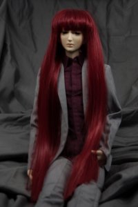 Doll Wig Mio - Crimson Red