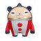 Persona 4 Fastener Charm Teddy Squinting