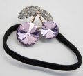 Hair Tie Pink Cherry Jeweled Accessory