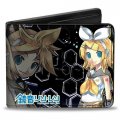 Vocaloid Rin and Len Buckle Down Bifold Wallet