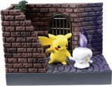 Pokemon 3'' Pikachu and Litwick Night Alley Collection Town Trading Figure