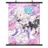 Re:Zero Rem and Emilia Wall Scroll Poster