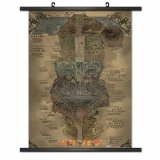 Made in Abyss World Map Wall Scroll Poster