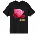 Nintendo Kirby Stuck to Wall Adult Men's Black T-Shirt