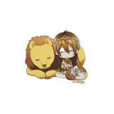 Star-Crossed Myth: Chibi Leon & Lion 3'' Die Cut Sticker