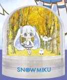 Vocaloid Snow Miku w/ Owls  and the Scenery of Hokkaido Snow Globe