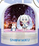 Vocaloid Snow Miku w/ Bunny and the Scenery of Hokkaido Snow Globe
