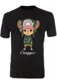 One Piece Dr. Chopper Black Adult Men's T-Shirt