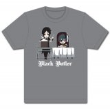 Black Butler Chibi Ciel and Sebastian Gray T-Shirt Men's