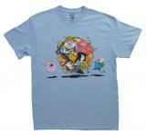 Adventure Time Group Ball T-Shirt Blue Men's