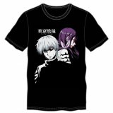 Tokyo Ghoul Kaneki and Rize Black T-Shirt