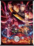 Demon Slayer Group Action Wall Scroll Poster