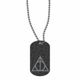 Harry Potter Deathly Hollows Dog Tag Necklace