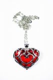 Zelda Platinum Heart Inspired Necklace by The Pixel Smithy