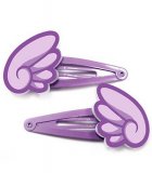 Acrylic Hair Clips Purple Wings by Tasty Peach
