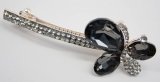 Hair Clip Black Sparkly Jeweled Butterfly