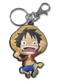 One Piece Luffy Jumping PVC Key Chain