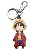 One Piece Luffy w/ Jacket PVC Rubber Key Chain