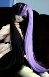 Doll Wig Sara - Black Lavender Split
