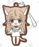 My Cat is a Cute Girl Standing Capsule Rubber Strap