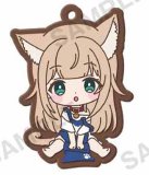 My Cat is a Cute Girl Playing Capsule Rubber Strap