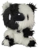Gloomy Bear 7'' Black and White Split Long Hair Sitting Plush Doll