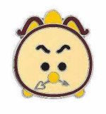 Beauty and the Beast Cogsworth Tsum Tsum Trading Pin