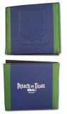 Attack on Titan Survey Corps Blue and Green Bifold Wallet