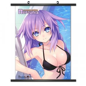 Hyperdemension Neptunia Purple Heart Bikini Wall Scroll Poster