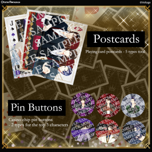 5 Playing Card Postcard Set Voltage 2021 USA Release