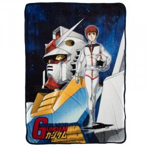 Gundam Mobile Suit Fleece Throw Blanket