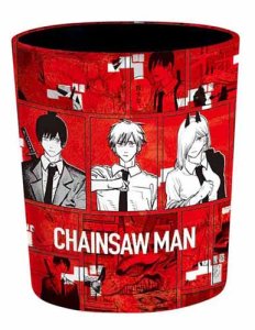 Chainsaw Man 10" Denji and Power Red Trash Can Waste Basket