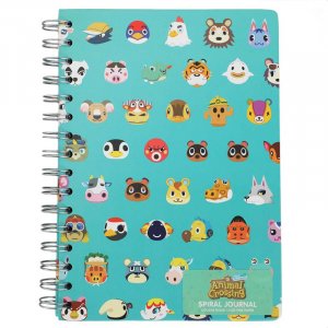 Animal Crossing Patterned Notebook Journal