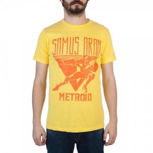 Metroid Samus Aran Yellow Adult Men's T-Shirt