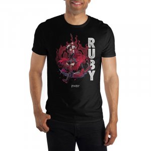 RWBY Ruby Black Adult Men's T-Shirt