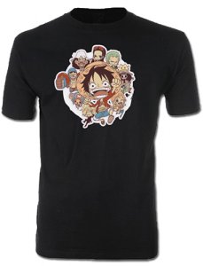 One Piece SD Group Circle Black Men's T-Shirt