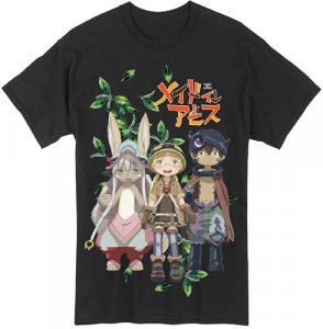 Made in Abyss Group Men's Black T-Shirt
