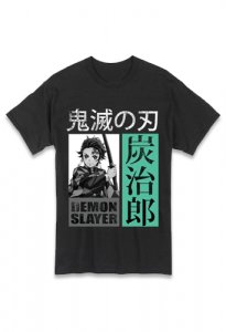 Demon Slayer Tanjiro Kamado Black Men's T-Shirt