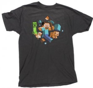 Minecraft Running Kid T-Shirt