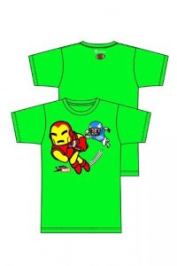 Tokidoki X Marvel Iron Man Touchdown Green T-Shirt