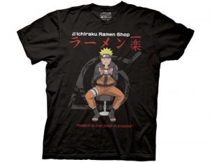 Naruto Shippuden Ichi Raku Ramen Black T-Shirt