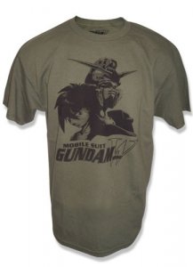 Gundam Wing Heero Yui T-Shirt Gray Men's