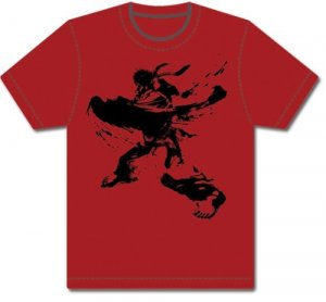 Street Fighter Ryu T-Shirt Red Men's