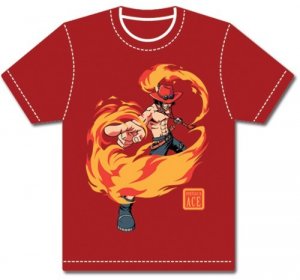 One Piece Ace T-Shirt Red Men's